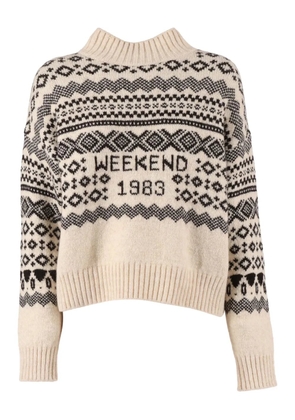 Weekend Max Mara Brioso1234 patterned sweater - Neutrals