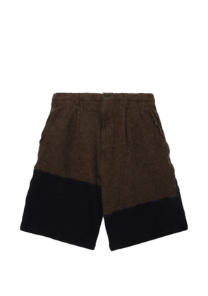 Comme Des Garçons Shirt colour-block shorts - Brown