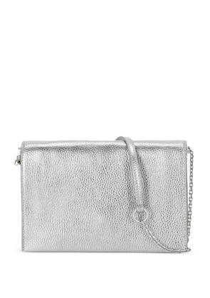 Coccinelle chain leather shoulder bag - Silver