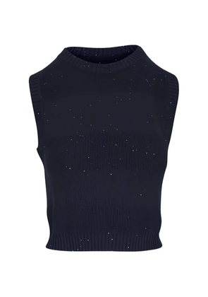 Brunello Cucinelli sleeveless knit tank top - Blue