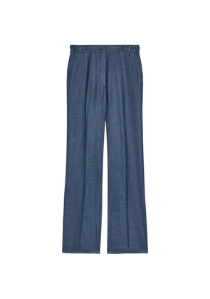 Gabriela Hearst buckle-detail trousers - Blue