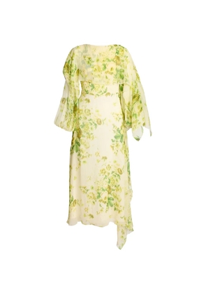 ERDEM floral-print maxi dress - Neutrals