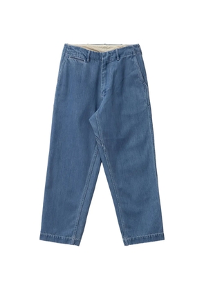 Nanamica wide denim trousers - Blue