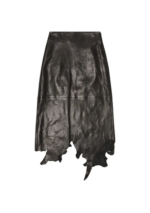 Diesel L-Torn panelled irregular-hem skirt - Black