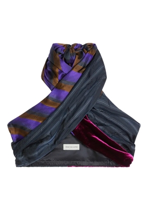 DRIES VAN NOTEN wrap-design top - Blue