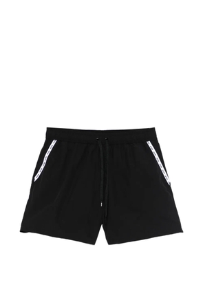Moschino drawstring logo swim shorts - Black