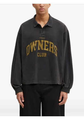 Represent owlettering polo shirt - Black