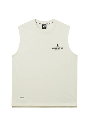 FINGERCROXX sleeveless graphic T-shirt - Neutrals