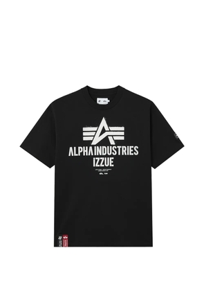 izzue logo-print T-shirt - Black