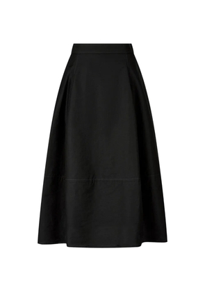 TOMBOY string-detail balloon cotton skirt - Black
