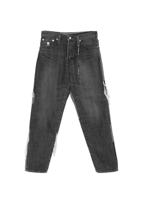 Mastermind Japan patchwork cotton jeans - Grey