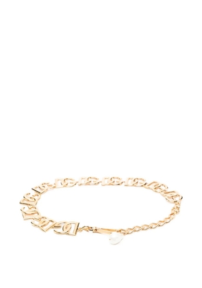 Dolce & Gabbana Pre-Owned DG-logo chain belt - Gold