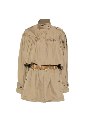 Chloé gathered-detail coat - Green