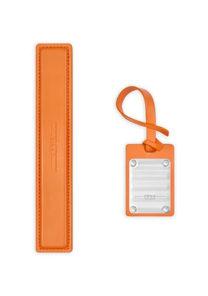 FPM Milano leather luggage handle - Orange