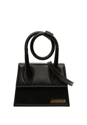 Jacquemus Pre-Owned 2000-2025 Leather Le Chiquito Noeud satchel - Black