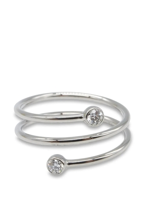 Tiffany & Co Eyewear 1990s diamond hoop ring - Silver