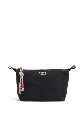 Bimba y Lola logo-plaque makeup bag - Grey