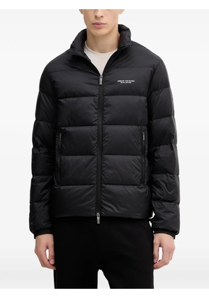 Armani Exchange quilted zip jacket - Black
