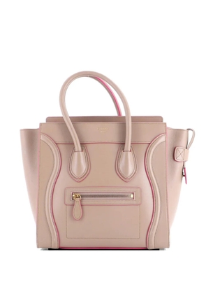 Celine Pre-Owned Luggage Bag Grainy Leather Micro tote bag - Neutrals