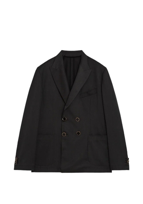 A Paper Kid pinstriped double-breasted blazer - Black