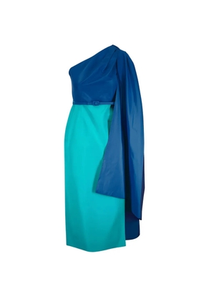 Carolina Herrera one-shoulder midi dress - Blue