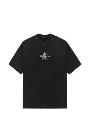 FIVE CM print crewneck T-shirt - Black