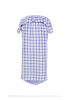 Sofie D'hoore Dolabella ruffled plaid dress - White
