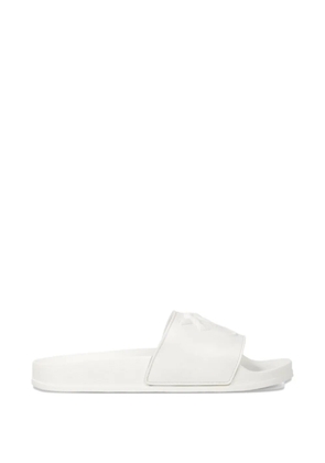 PINKO logo-embossed slides - White