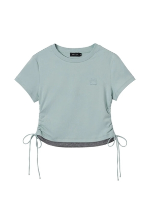 tout a coup drawstring-hem T-shirt - Blue