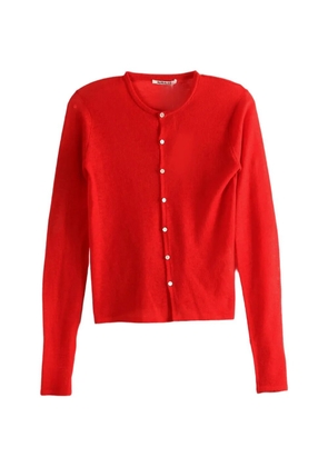 Auralee buttoned cardigan - Red