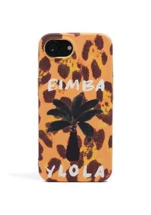 Bimba y Lola Iphone 16 E animal-print phone case - Yellow