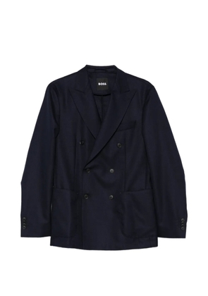 BOSS double-breasted blazer - Blue