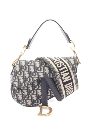 Christian Dior Pre-Owned 2010s Oblique jacquard Saddle bag - Neutrals