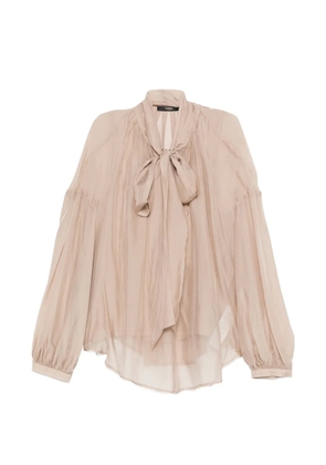 Seventy tie-neck top - Neutrals