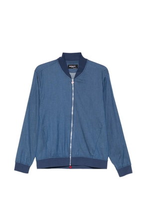 Kiton zip bomber jacket - Blue