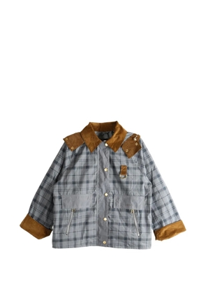 Barbour Carnforth hooded tartan jacket - Grey