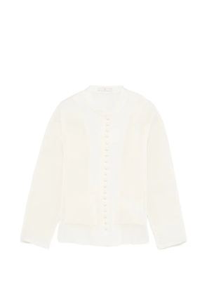 Róhe button patch-pocket blouse - White