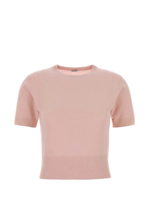 Jil Sander pink knitted T-shirt