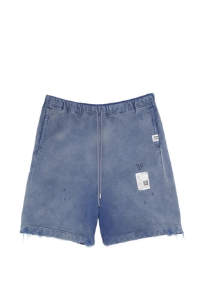 Maison MIHARA YASUHIRO drawstring distressed shorts - Blue