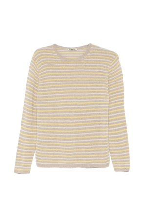 Auralee striped cashmere sweater - Neutrals