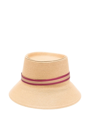 Borsalino Beatrice braided ribbon hat - Neutrals