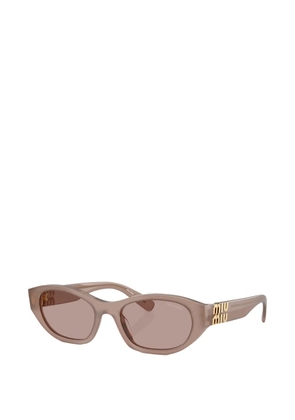 Miu Miu Eyewear geometric-frame sunglasses - Neutrals