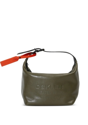 Osklen embossed leather satchel - Green