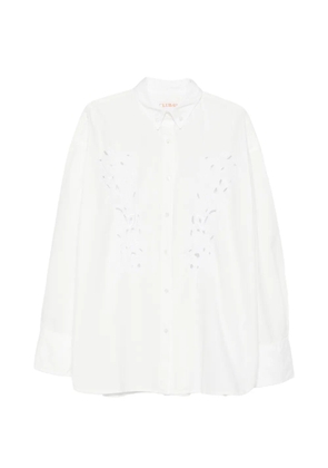 LOIS JEANS Blake appliqué shirt - White