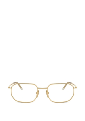Prada Eyewear geometric-frame glasses - Gold