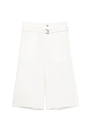 sacai belted trousers - White