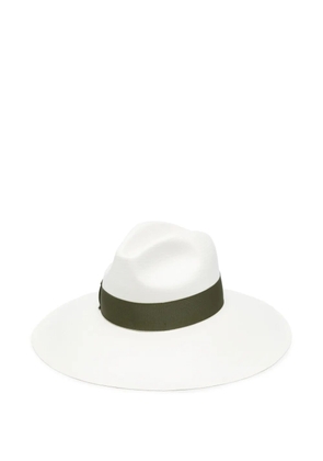 Borsalino Sophie ribbon panama hat - Neutrals