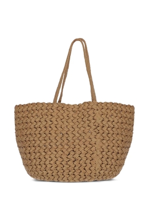 The Row large Estelle Two woven tote bag - Neutrals