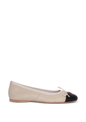 Via Roma 15 bow-detail ballet flats - Neutrals
