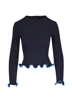 Veronica Beard Elianne ruffled sweater - Blue
